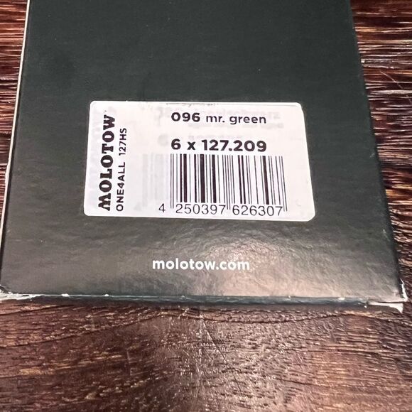 Molotow One4All Acrylic Pump Marker in 096 Mr. Green. 2mm Fine Tip. 6-Pack. NIB! - Picture 10 of 11